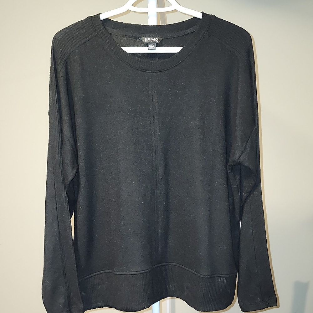 Buffalo David Bitton Black Crewneck Sweater Size M – Classic Layer